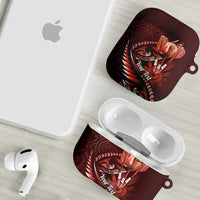 Personalised All Red New Zealand Darts AirPods Case Aoteroa Fern Maori Galaxy Style LT14 - Polynesian Pride