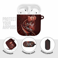 Personalised All Red New Zealand Darts AirPods Case Aoteroa Fern Maori Galaxy Style LT14 - Polynesian Pride