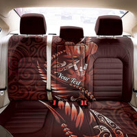 Personalised All Red New Zealand Darts Back Car Seat Cover Aoteroa Fern Maori Galaxy Style LT14 - Polynesian Pride
