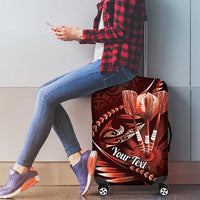 Personalised All Red New Zealand Darts Luggage Cover Aoteroa Fern Maori Galaxy Style LT14 - Polynesian Pride
