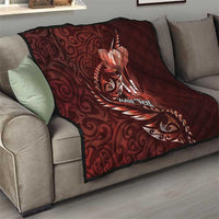 Personalised All Red New Zealand Darts Quilt Aoteroa Fern Maori Galaxy Style LT14 - Polynesian Pride