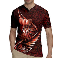 Personalised All Red New Zealand Darts Rugby Jersey Aoteroa Fern Maori Galaxy Style LT14 - Polynesian Pride