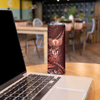 All Red New Zealand Darts Skinny Tumbler Aoteroa Fern Maori Galaxy Style LT14 - Polynesian Pride