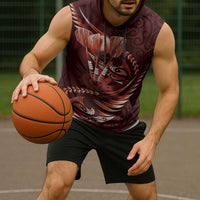 Personalised All Red New Zealand Darts Sleeveless Hoodie Aoteroa Fern Maori Galaxy Style - Polynesian Pride