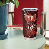 All Red New Zealand Darts Tumbler Cup Aoteroa Fern Maori Galaxy Style LT14 - Polynesian Pride