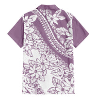Polynesia Family Matching Mermaid Dress and Hawaiian Shirt Polynesian Tropical Flowers Purple Pastel Vibes LT14 - Polynesian Pride