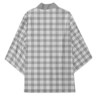 Gray Japanese Palaka Pride Kimono - Polynesian Pride