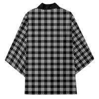 Black Japanese Palaka Pride Kimono - Polynesian Pride