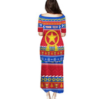 Custom Philippines Christmas Family Matching Puletasi Dress and Hawaiian Shirt Filipino Parol Maligayang Pasko LT14 - Polynesian Pride