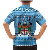 Custom Fiji Christmas Family Matching Mermaid Dress and Hawaiian Shirt Fijian Tapa Marau na Kerisimasi LT14 - Polynesian Pride