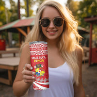 Custom Mate Maa Tonga Skinny Tumbler 2024 Go Champions