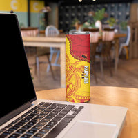 Custom Papua New Guinea Rugby Skinny Tumbler Go Kumuls PNG - Polynesian Pattern LT14 - Polynesian Pride