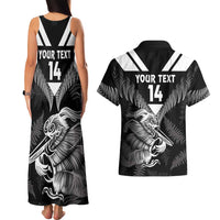 Aotearoa Silver Fern Rugby Custom Couples Matching Tank Maxi Dress and Hawaiian Shirt 2024 Go Kiwi LT14 - Polynesian Pride