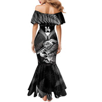 Aotearoa Silver Fern Rugby Custom Family Matching Mermaid Dress and Hawaiian Shirt 2024 Go Kiwi