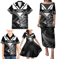 Aotearoa Silver Fern Rugby Custom Family Matching Puletasi and Hawaiian Shirt 2024 Go Kiwi LT14 - Polynesian Pride