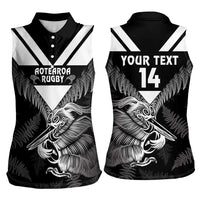 Aotearoa Silver Fern Rugby Custom Women Sleeveless Polo Shirt 2024 Go Kiwi LT14 - Polynesian Pride