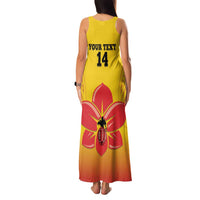 Orchids PNG Rugby Custom Family Matching Tank Maxi Dress and Hawaiian Shirt Go Champions Papua New Guinea LT14 - Polynesian Pride