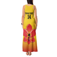 Orchids PNG Rugby Custom Tank Maxi Dress Go Champions Papua New Guinea LT14 - Polynesian Pride