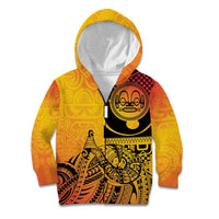 Marquesas Islands Kid Hoodie Marquesan Matatiki Fish Hook Patutiki - Polynesian Pride