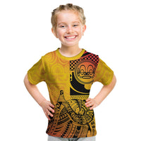 Marquesas Islands Kid T Shirt Marquesan Matatiki Fish Hook Patutiki - Polynesian Pride