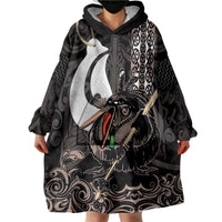 Aotearoa Hei Matau Wearable Blanket Hoodie Haka Kiwi Mix Maori Mangopare LT14 - Polynesian Pride