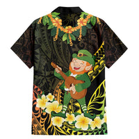 Hawaii Saint Patrick's Day Family Matching Mermaid Dress and Hawaiian Shirt Ukulele Leprechaun Hau'Oli Maoli Oe! LT14 - Polynesian Pride
