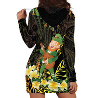 Hawaii Saint Patrick's Day Hoodie Dress Ukulele Leprechaun Hau'Oli Maoli Oe! LT14 - Polynesian Pride