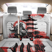 Japanese Samurai Warrior Enso Back Car Seat Cover Japan Pagoda Sakura Watercolor - Polynesian Pride