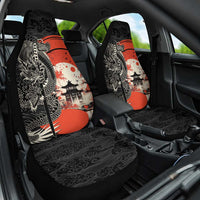 Japanese Dragon Katana Enso Car Seat Cover Japan Pagoda Seamless Cloud - Polynesian Pride