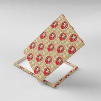 Japanese Daruma Doll Canvas Wall Art Palaka With Seamless Bamboo Pattern - Polynesian Pride