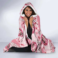 Japanese Daruma Doll Palaka Hooded Blanket Cherry Blossoms With Shell Lei - Polynesian Pride