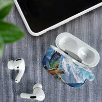 New Zealand South Island AirPods Case Te Waipounamu Aoraki Kea Bird LT14 - Polynesian Pride