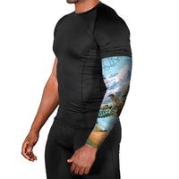 New Zealand South Island Arm Sleeves Te Waipounamu Aoraki Kea Bird LT14 - Polynesian Pride