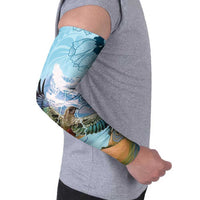 New Zealand South Island Arm Sleeves Te Waipounamu Aoraki Kea Bird LT14 - Polynesian Pride