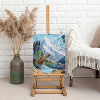 New Zealand South Island Canvas Wall Art Te Waipounamu Aoraki Kea Bird LT14 - Polynesian Pride