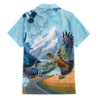New Zealand South Island Hawaiian Shirt Te Waipounamu Aoraki Kea Bird LT14 - Polynesian Pride