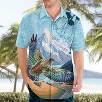 New Zealand South Island Hawaiian Shirt Te Waipounamu Aoraki Kea Bird LT14 - Polynesian Pride