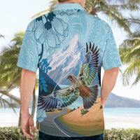New Zealand South Island Hawaiian Shirt Te Waipounamu Aoraki Kea Bird LT14 - Polynesian Pride