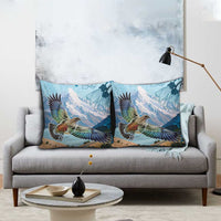 New Zealand South Island Pillow Cover Te Waipounamu Aoraki Kea Bird LT14 - Polynesian Pride