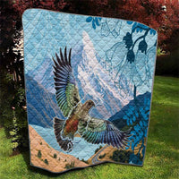 New Zealand South Island Quilt Te Waipounamu Aoraki Kea Bird LT14 - Polynesian Pride