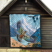 New Zealand South Island Quilt Te Waipounamu Aoraki Kea Bird LT14 - Polynesian Pride