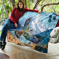 New Zealand South Island Quilt Te Waipounamu Aoraki Kea Bird LT14 - Polynesian Pride