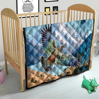 New Zealand South Island Quilt Te Waipounamu Aoraki Kea Bird LT14 - Polynesian Pride