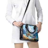 New Zealand South Island Shoulder Handbag Te Waipounamu Aoraki Kea Bird LT14 - Polynesian Pride