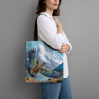 New Zealand South Island Tote Bag Te Waipounamu Aoraki Kea Bird LT14 - Polynesian Pride