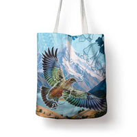 New Zealand South Island Tote Bag Te Waipounamu Aoraki Kea Bird LT14 - Polynesian Pride
