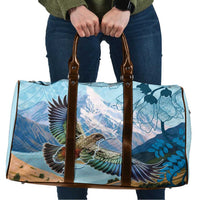 New Zealand South Island Travel Bag Te Waipounamu Aoraki Kea Bird LT14 Blue - Polynesian Pride