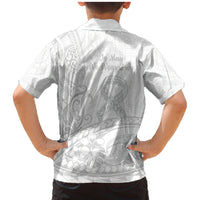 Polynesia Brain Cancer Awareness Family Matching Mermaid Dress and Hawaiian Shirt In May We Wear Grey LT14 - Polynesian Pride