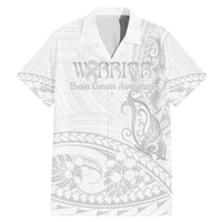Polynesia Brain Cancer Awareness Family Matching Mermaid Dress and Hawaiian Shirt In May We Wear Grey LT14 Dad's Shirt - Short Sleeve White - Polynesian Pride