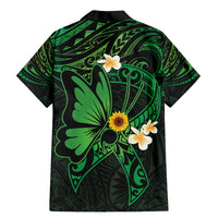 Polynesia Mental Health Awareness Family Matching Mermaid Dress and Hawaiian Shirt Green Ribbon Be Kind To Your Mind LT14 - Polynesian Pride